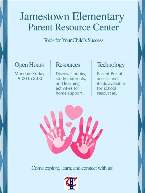 Parent Resource Center Open Monday-Friday 9am-3pm